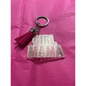 Girl mama keychain with tassel